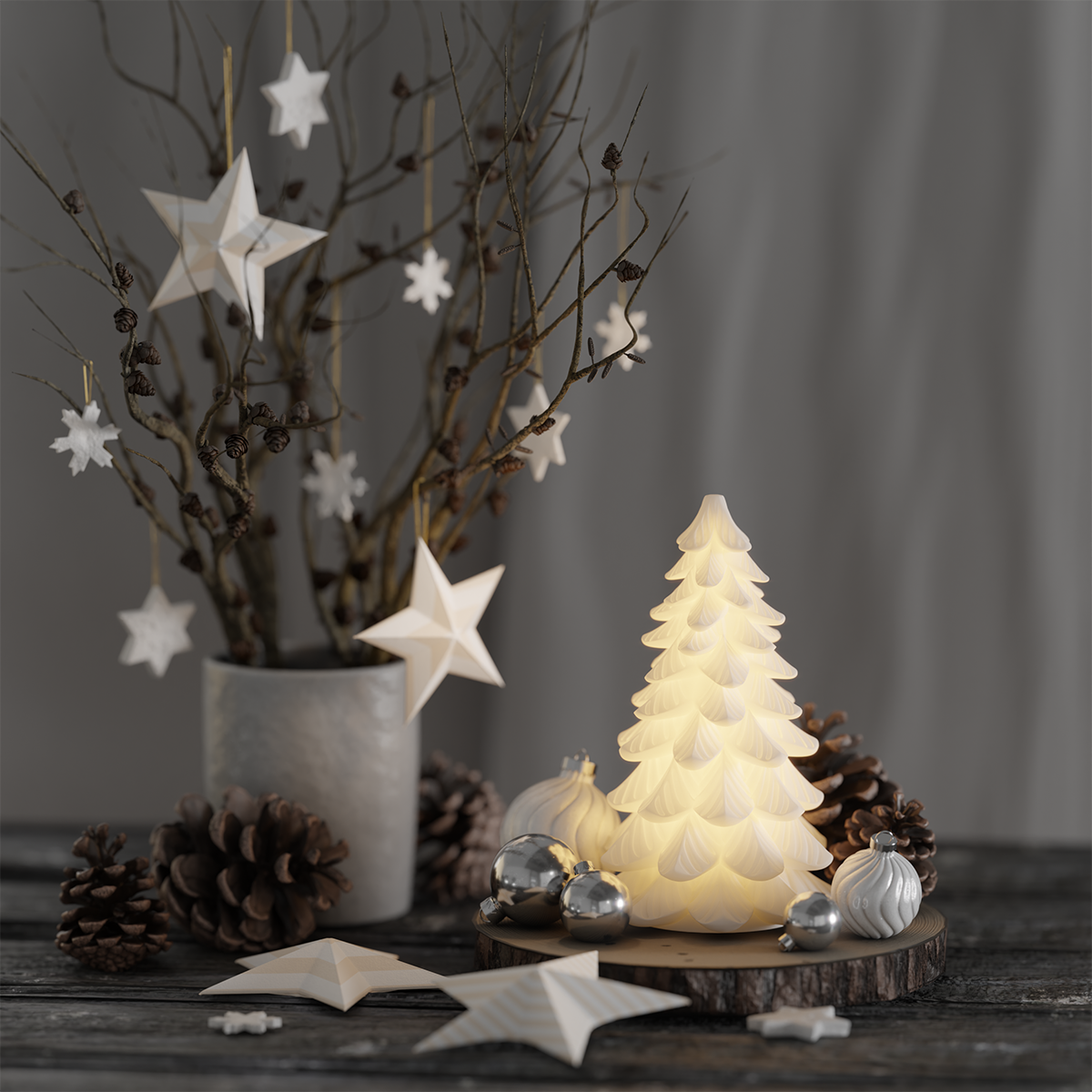LED Christmas tree (large 19 cm) – DeluxeHomeartShop