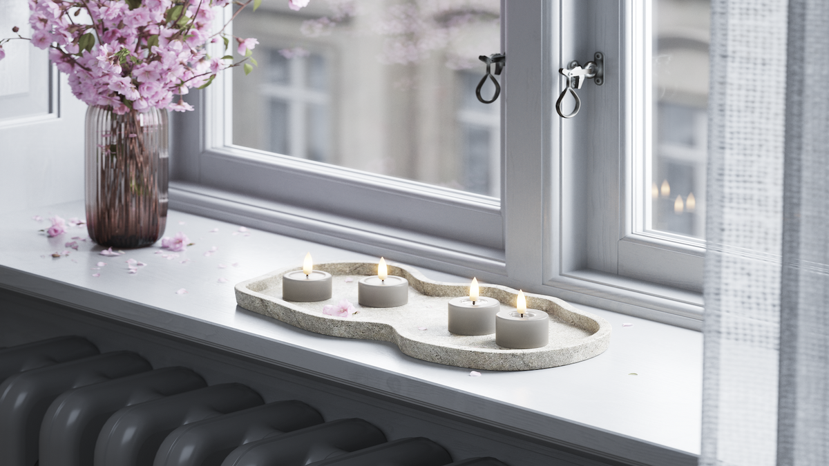 Fonction de minuterie pratique à votre LED Géant Bougie chauffe-plat