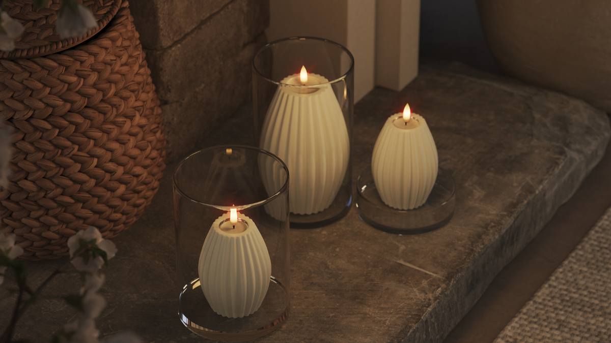 LED Rilleljus Med naturtro LED flamma