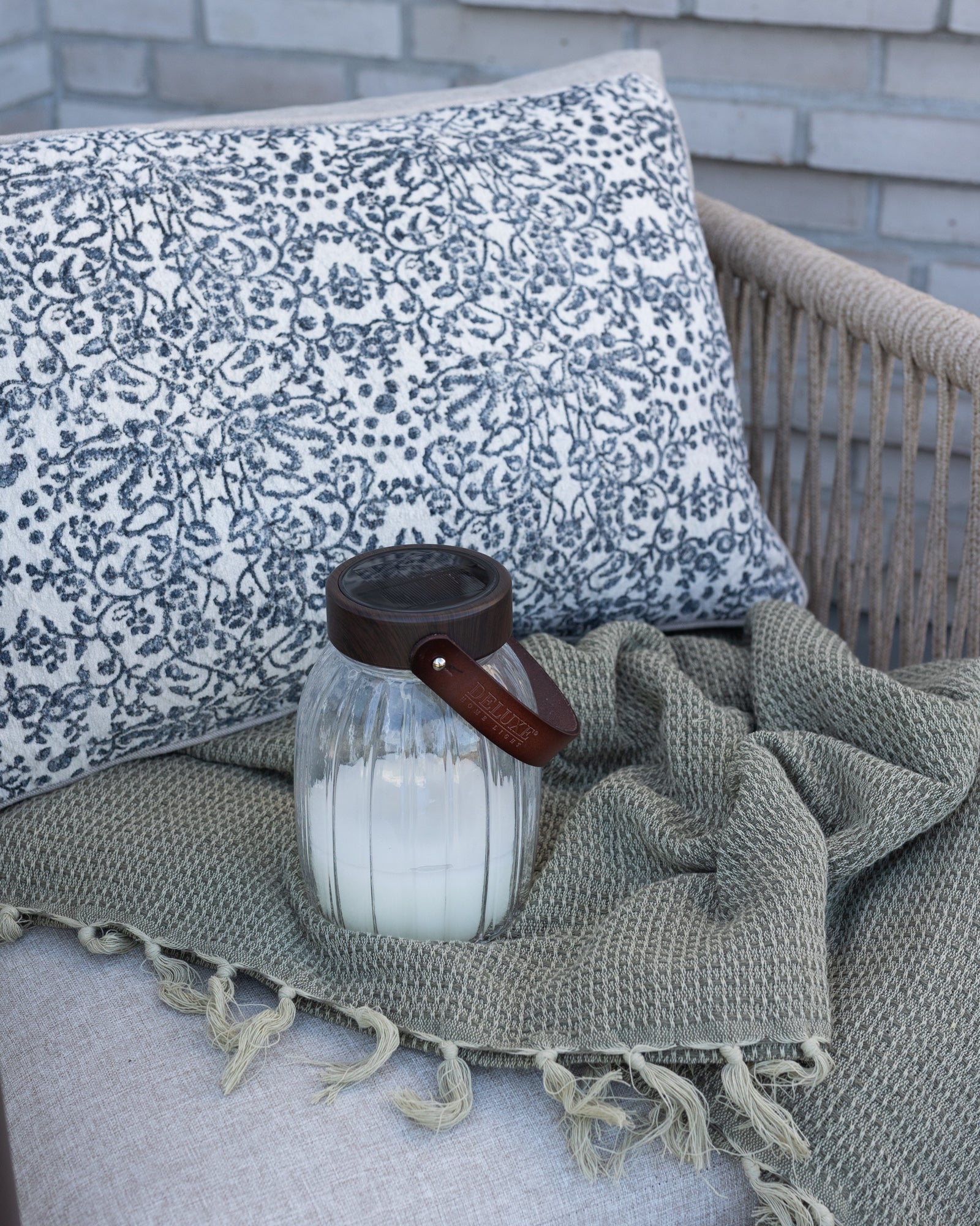 Deluxe Homeart Lanterna LED de vidro 17cm Lanternas LED 6