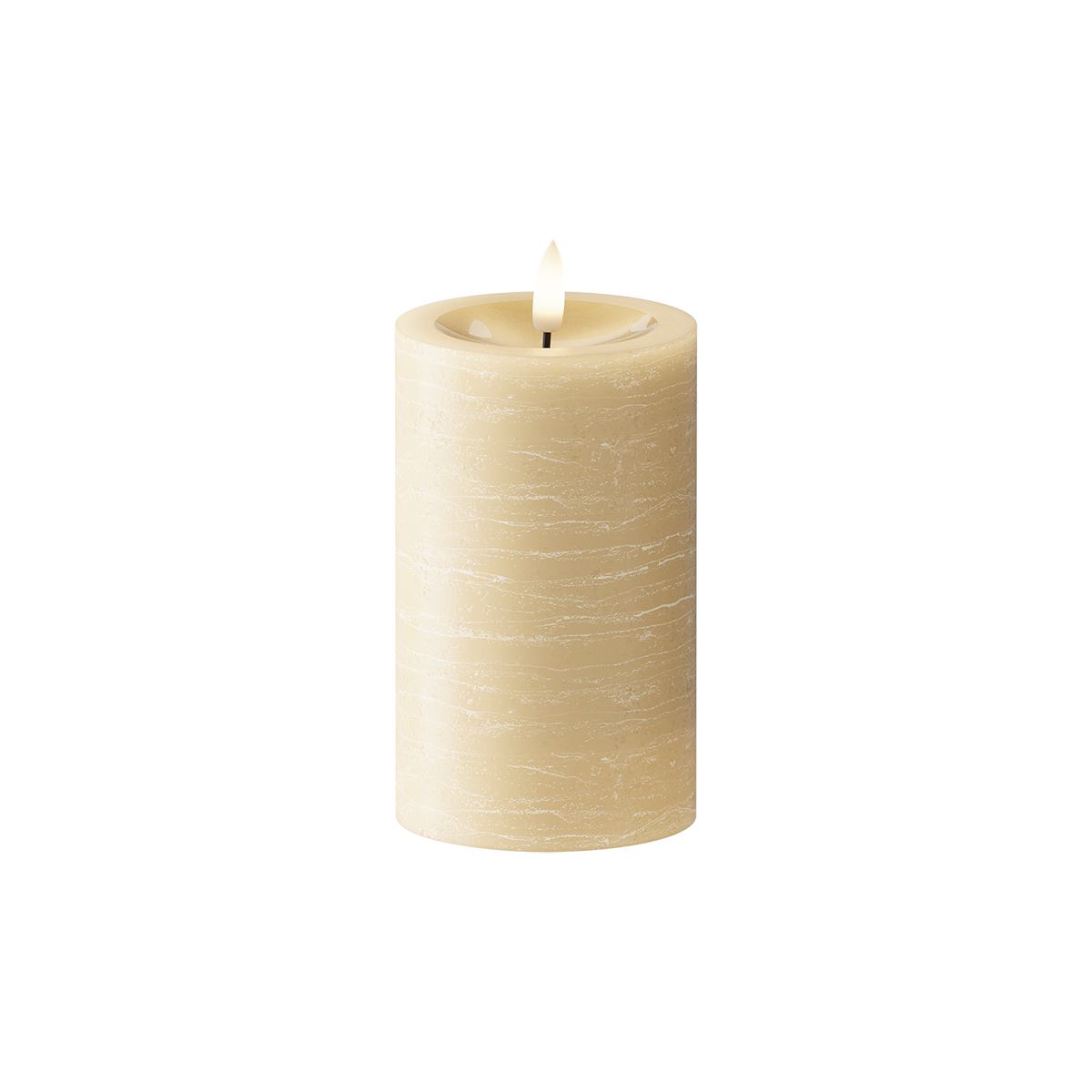LED Pillar candle Ø 7.5 x 12.5 cm Light Caramel