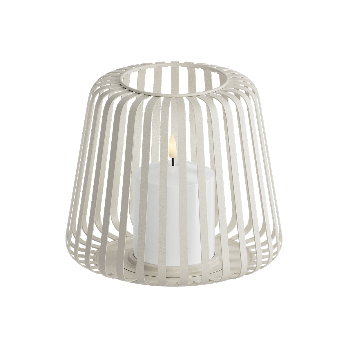 LED Lantern Ø 20 x 17 cm Sand