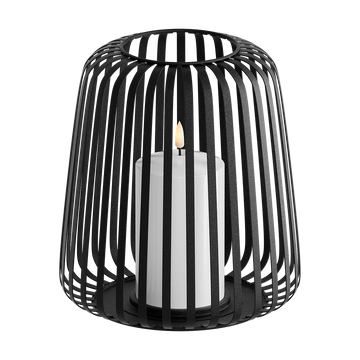 Lanterna LED Ø 20 x 22 cm Preto