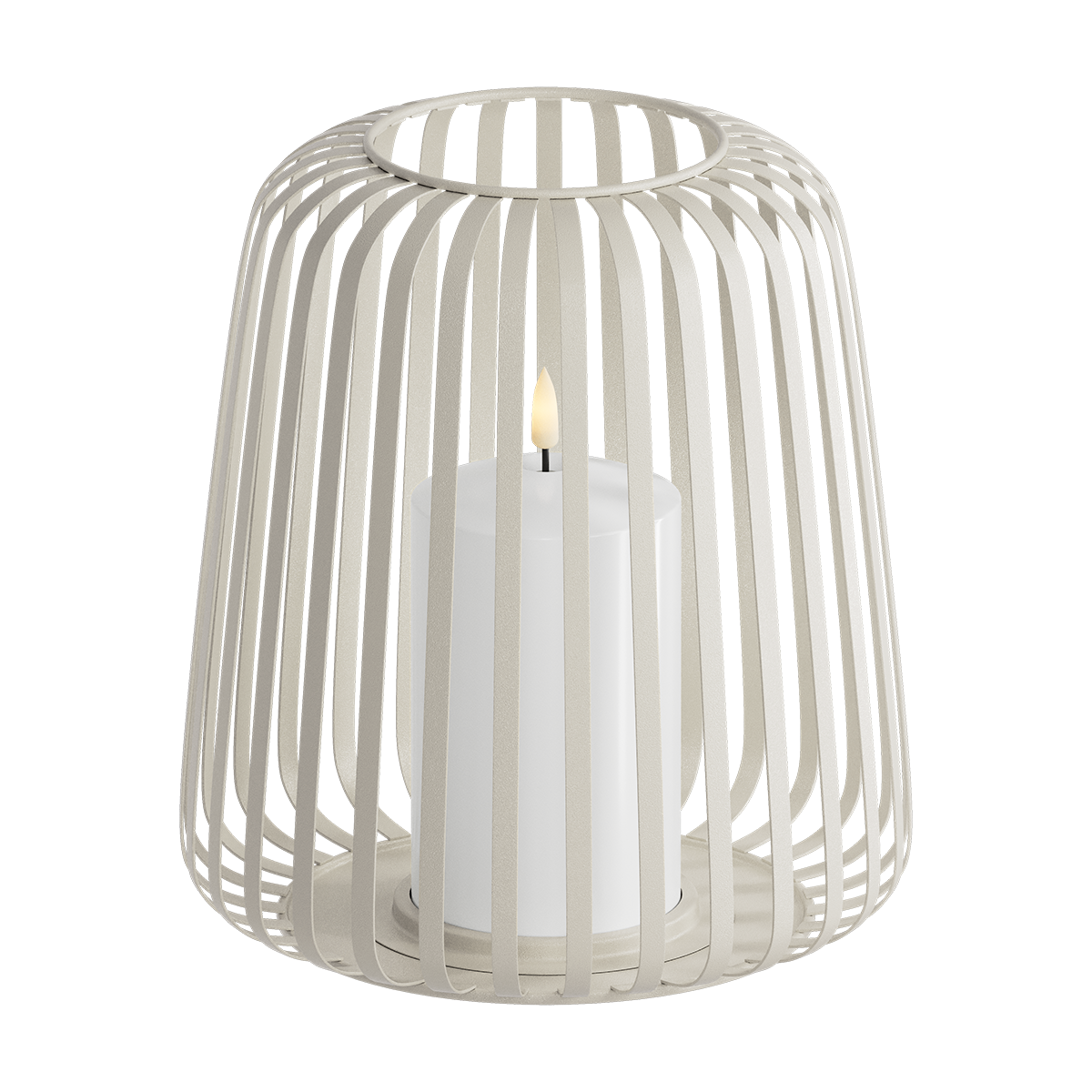 Lanterna LED Ø 20 x 22 cm Areia