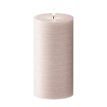 LED Pillar candle WetLook Ø 10 x 20 cm Pink