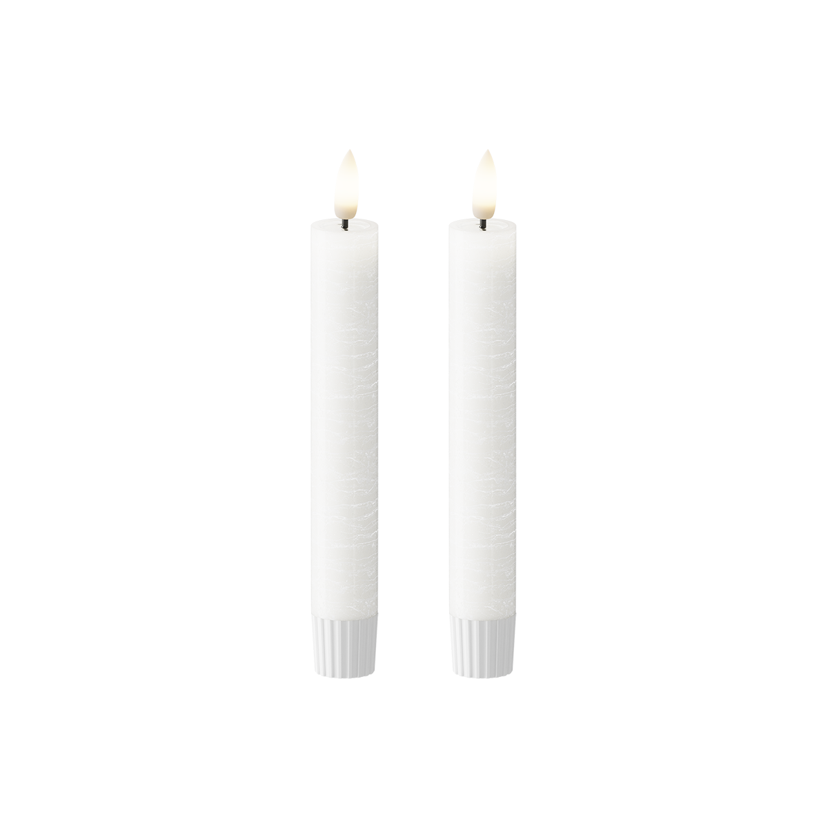 LED Dinner candle WetLook Ø 2.2 x 18.5 cm White