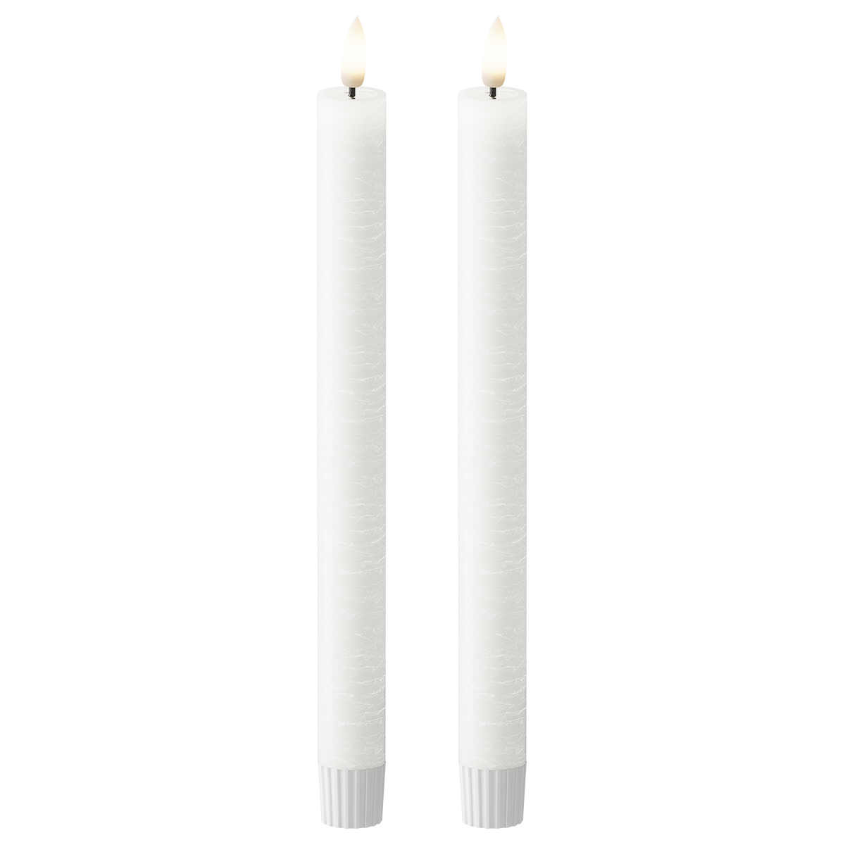 LED Dinner candle WetLook Ø 2.2 x 24.5 cm White