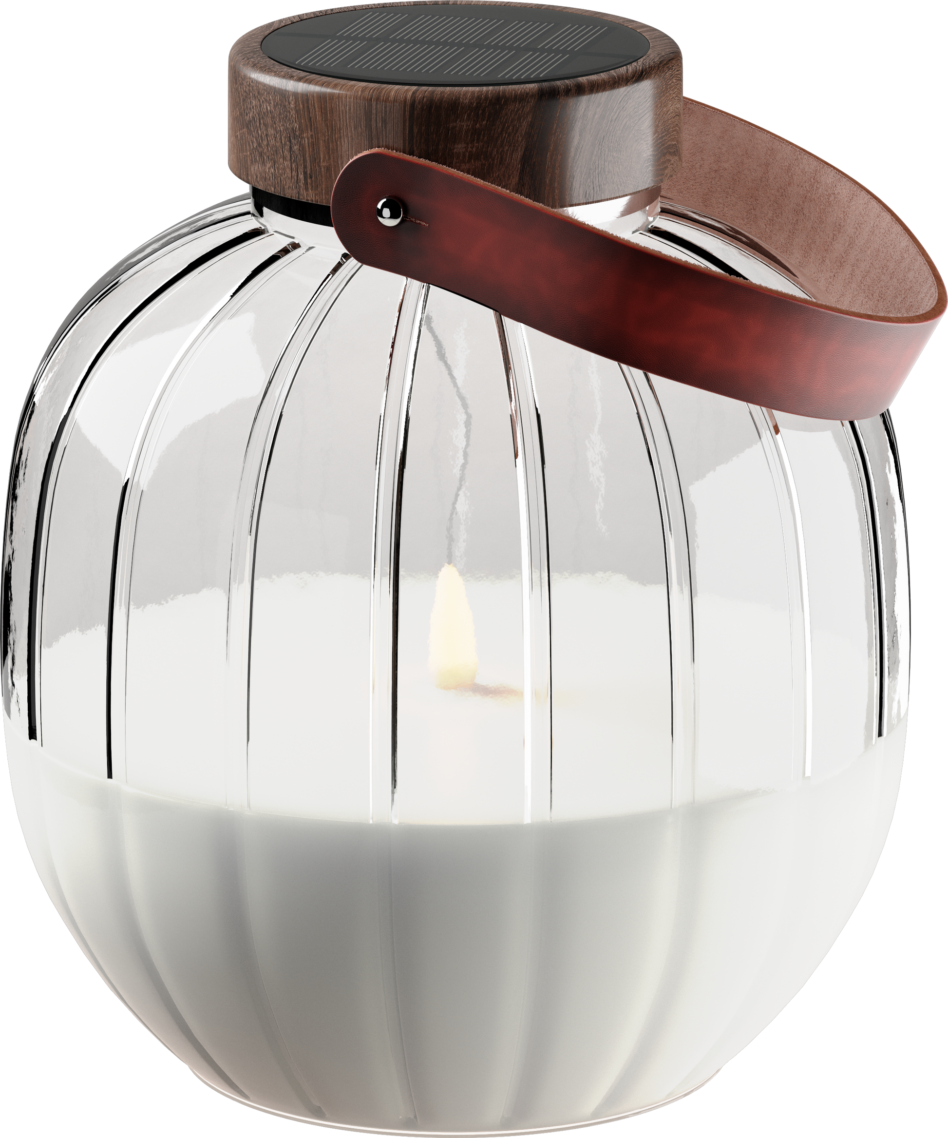 Deluxe Homeart Γυάλινο φανάρι LED 20cm Φανάρια LED 6