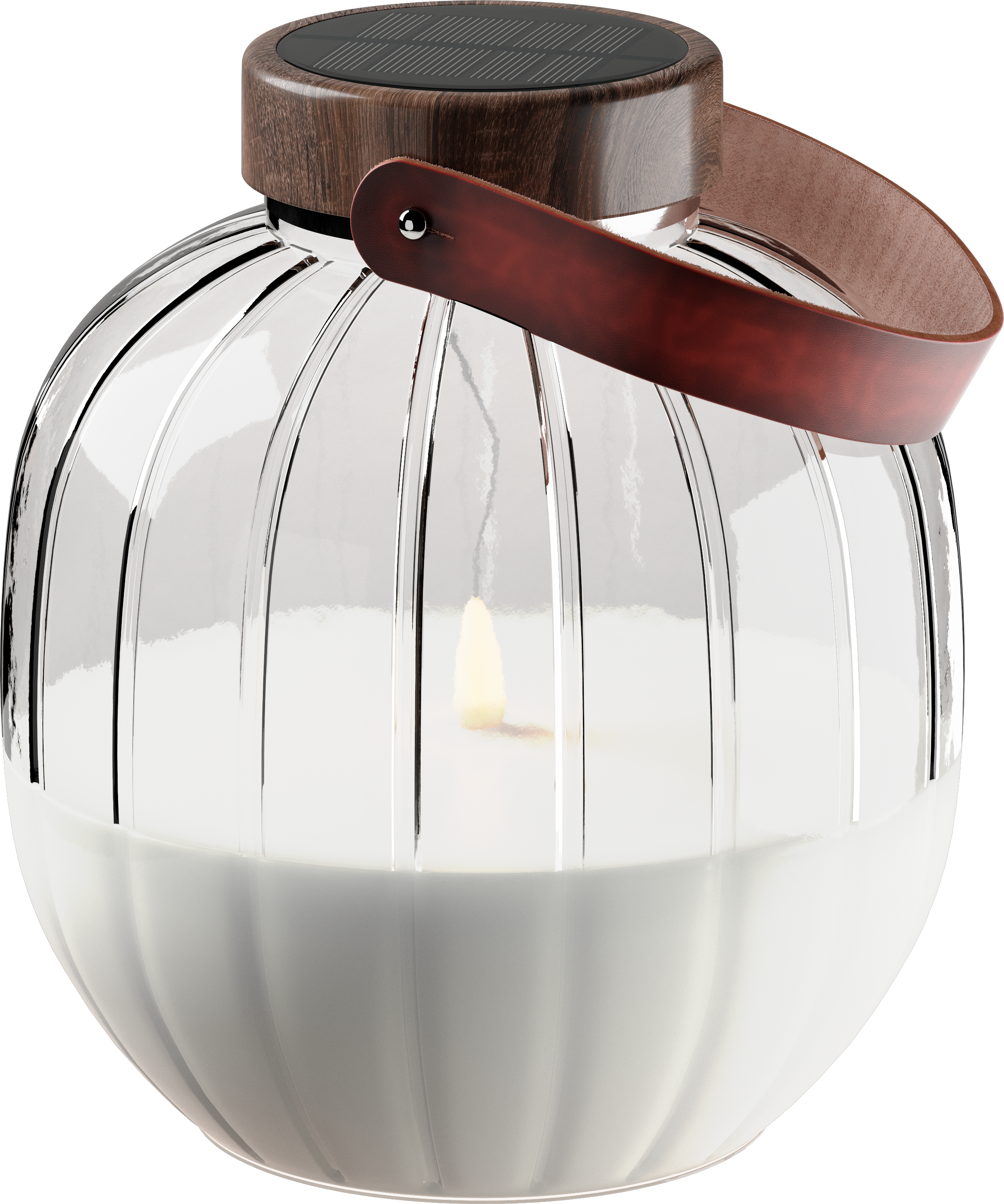 Deluxe Homeart Γυάλινο φανάρι LED 20cm Φανάρια LED 6