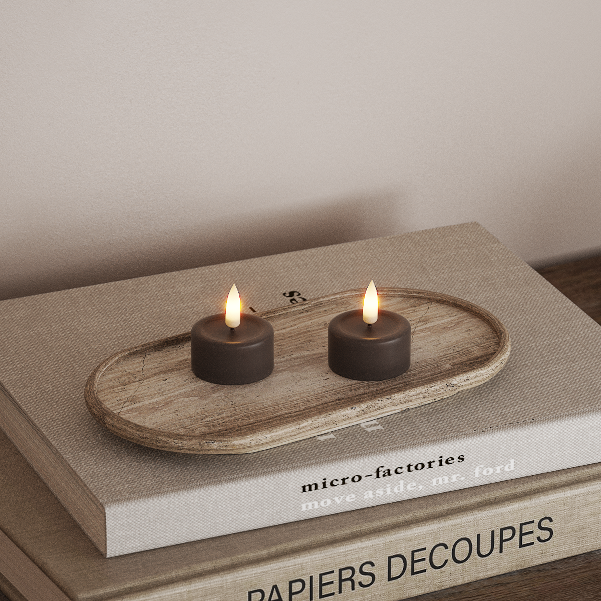 Deluxe Homeart Φωτιστικό τσαγιού LED 2 τεμ. Μόκα Φωτάκι τσαγιού LED 3