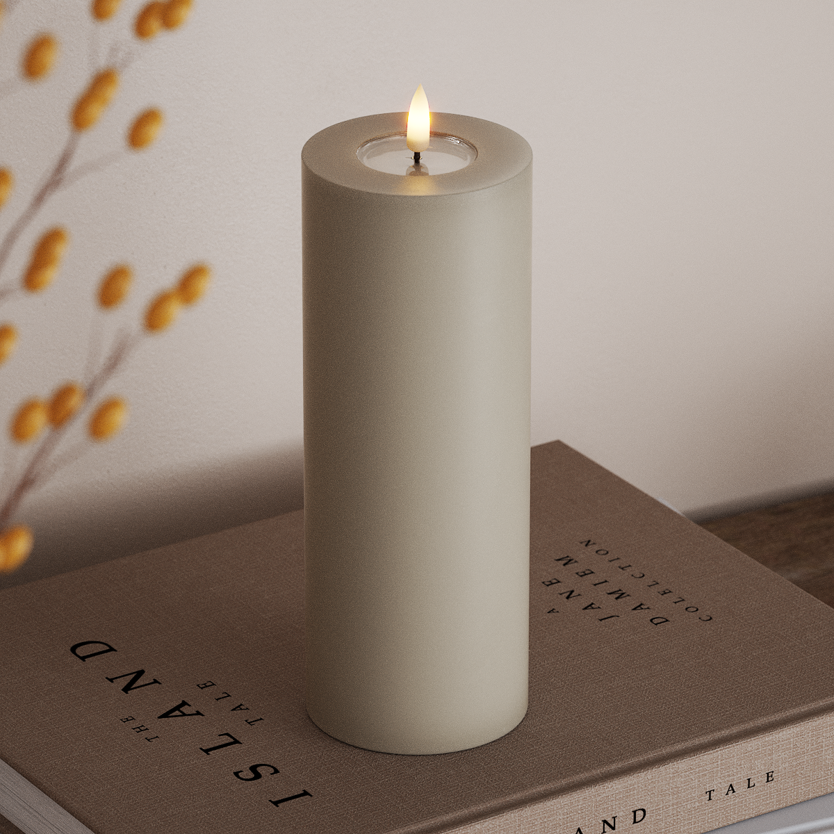 Deluxe Homeart LED plokkvalgusti Ø 7,5 x 20 cm Liiva LED-ploki tuli 3