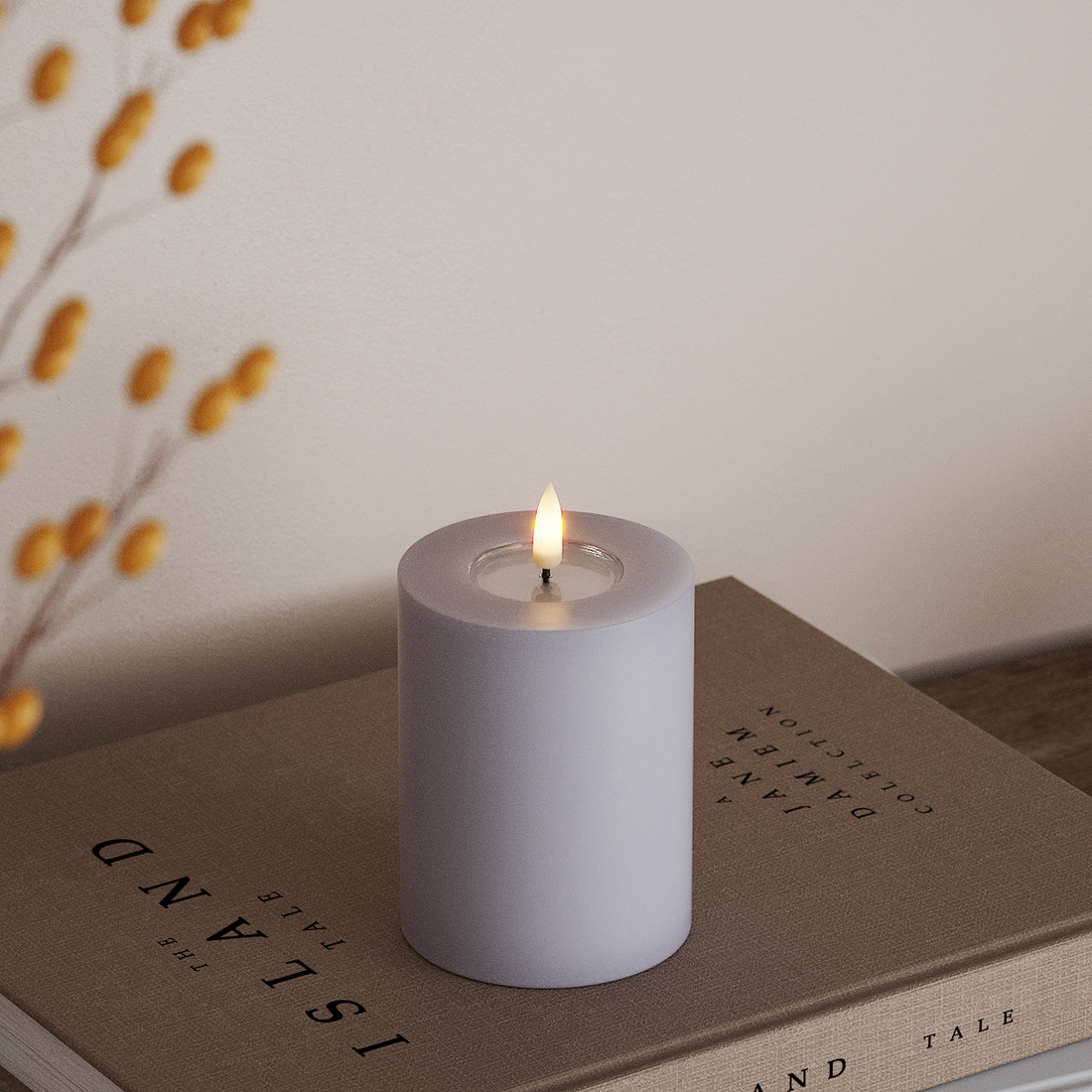 Deluxe Homeart LED plokkvalgusti Ø 7,5 x 10 cm Tolmune sinine LED-ploki tuli 4