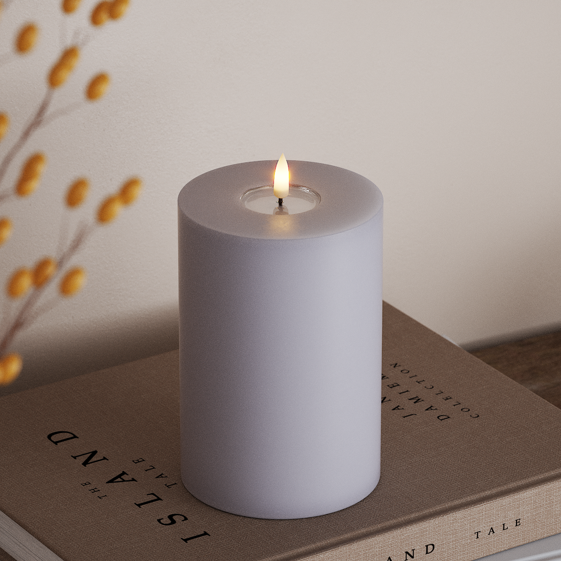 Deluxe Homeart LED plokkvalgusti Ø 10 x 15 cm Tolmune sinine LED-ploki tuli 4