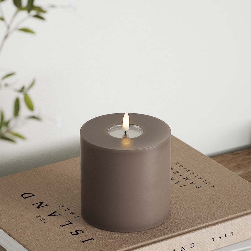 Deluxe Homeart LED plokkvalgusti Ø 10 x 10 cm Mokka