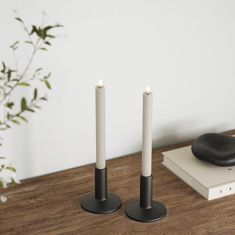 Deluxe Homeart LED φωτιστικό κορώνας 2 τμχ, Ø 2 x 24 cm Άμμος