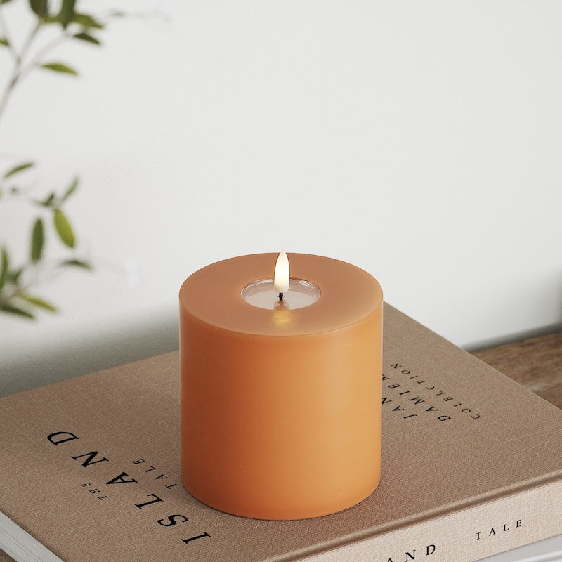 Deluxe Homeart LED blokové světlo Ø 10 x 10 cm Oranžová