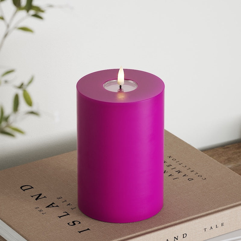 Deluxe Homeart LED blokové světlo Ø 10 x 15 cm Fialová