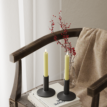 Deluxe Homeart LED φωτιστικό κορώνας 2 τμχ, Ø 2 x 15 cm Ανοιχτό κίτρινο Φως κορώνας LED 4