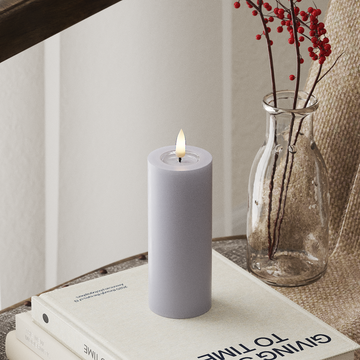 Deluxe Homeart LED Pillar candle Ø 5 x 12.5 cm Dusty Blue LED Pillar candle 4
