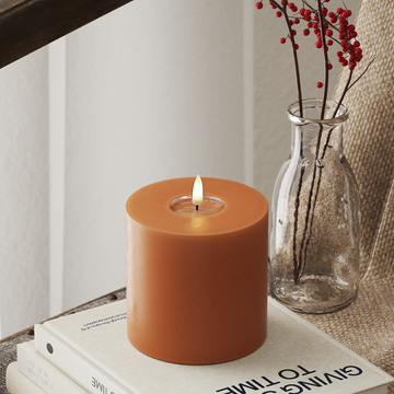 Deluxe Homeart LED blokové světlo Ø 10 x 10 cm Oranžová LED blokové světlo 4