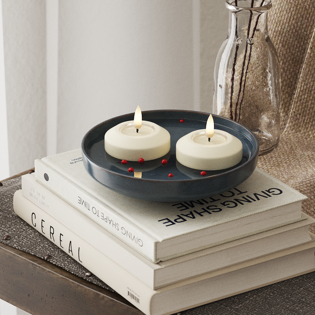 Deluxe Homeart LED Plovoucí světlo Ø 6,1 cm 2 ks Krémová LED plovoucí světlo 4