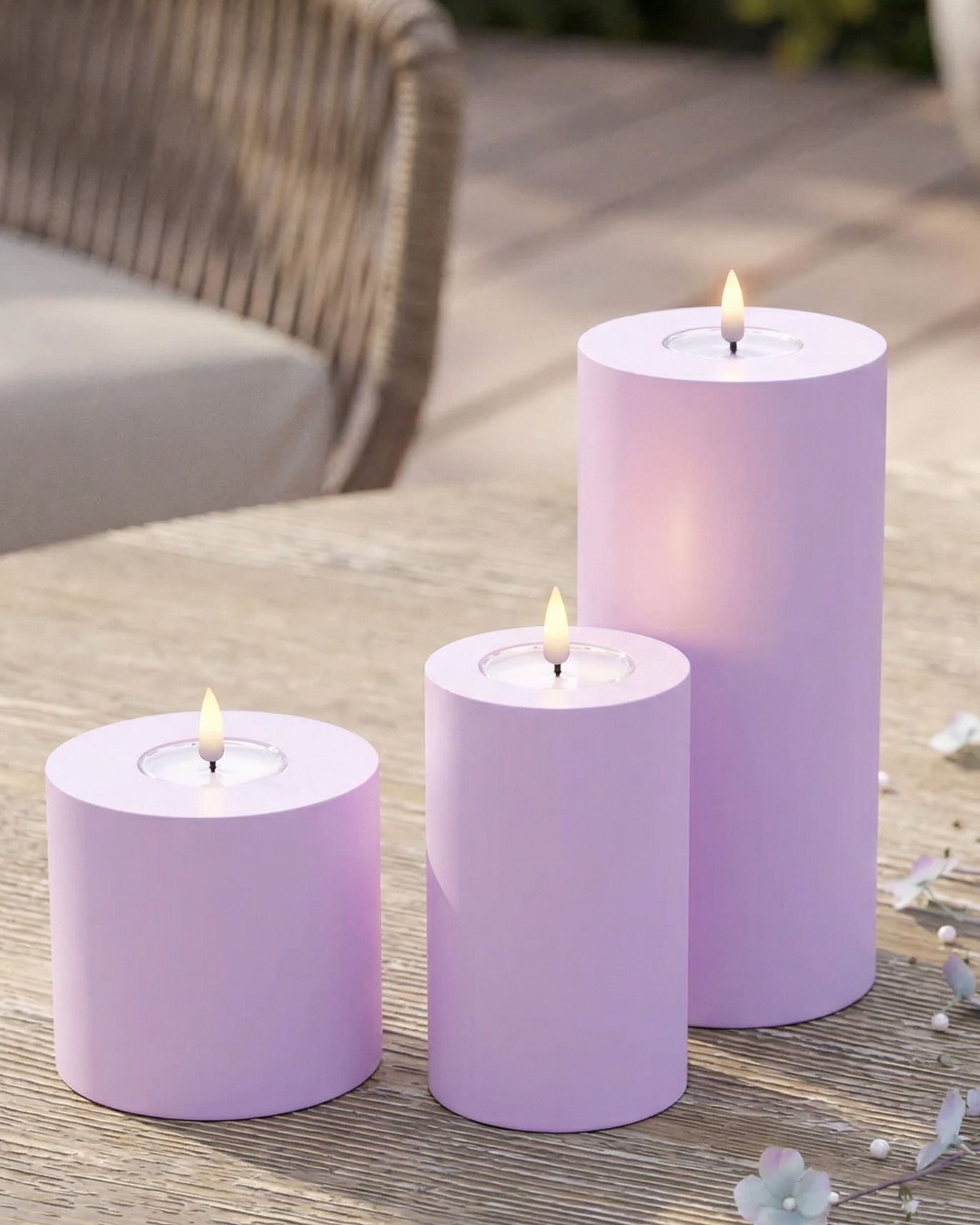 LED ao ar livre Vela pilar pacote