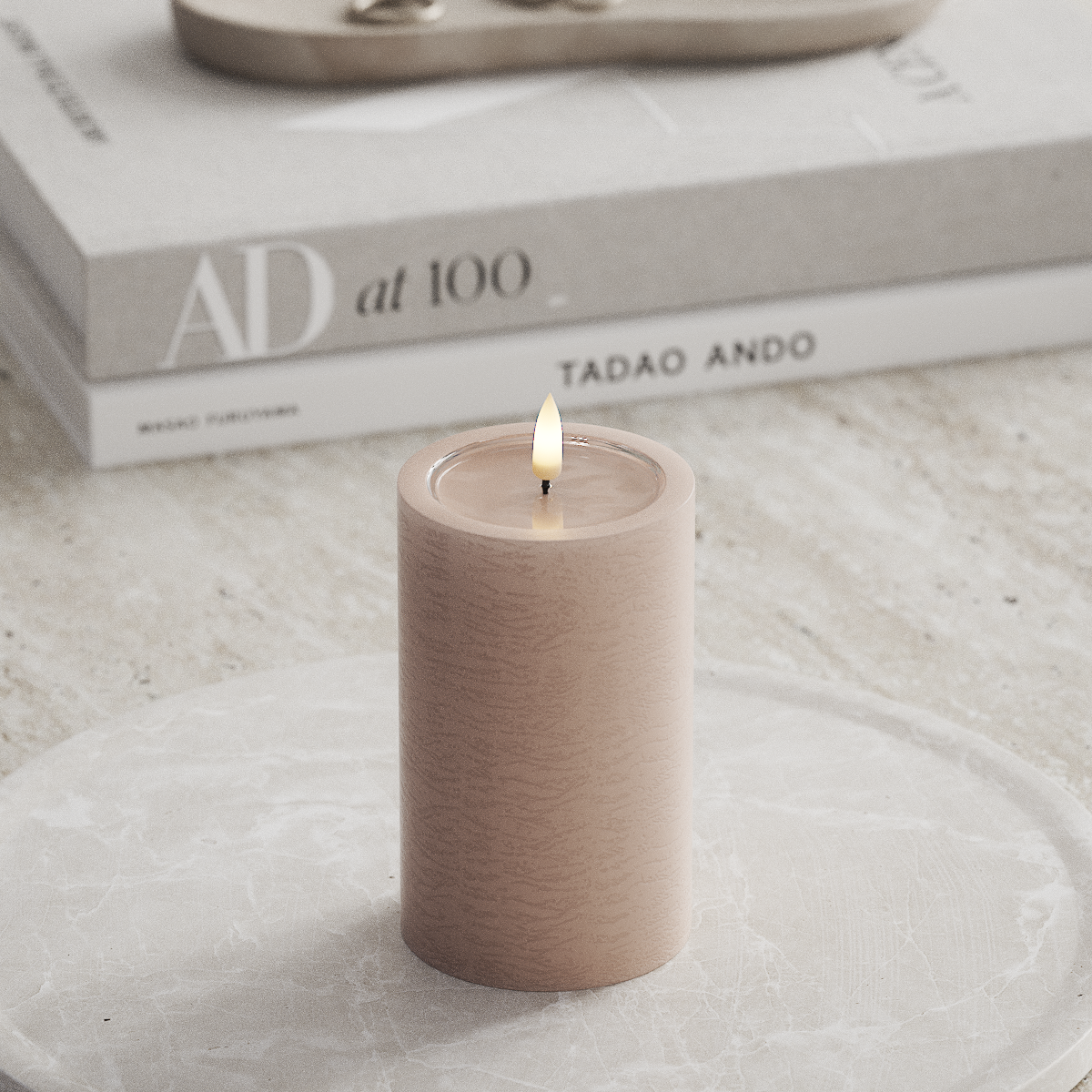 Deluxe Homeart Unique Φωτιστικό μπλοκ LED D 7,5 x 12,5 cm Ροζ unique φως μπλοκ 1