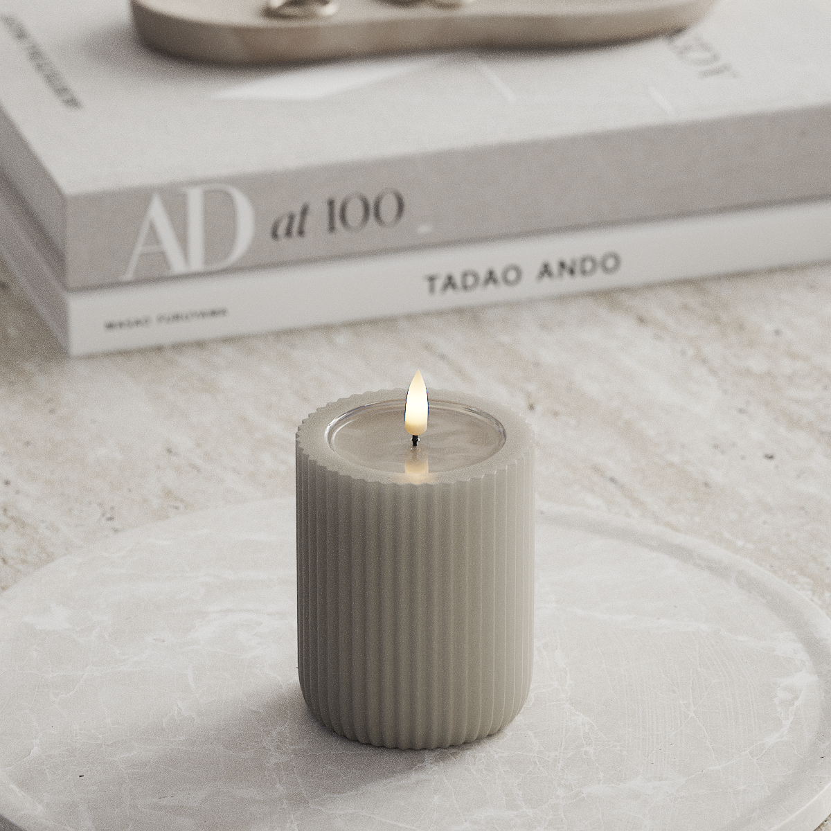 Deluxe Homeart Unique LED drážkové světlo D 8 x 10 cm Písková unique drážkové světlo 2