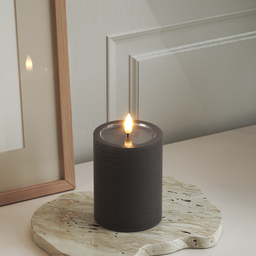 Deluxe Homeart Unique Φωτιστικό μπλοκ LED D 7,5 x 10 cm Μόκα unique φως μπλοκ 3