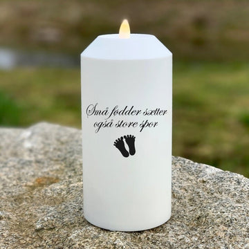 LED Gravljus Även små fötter lämnar djupa spår Deluxe Homeart 1